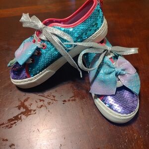 JoJo Siwa Blue and Purple Sequin Sneakers